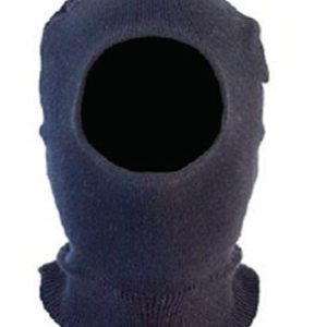 Capuz Tipo balaclava lã acrílica e suedine