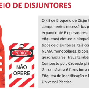 Kit Bloqueio de Disjuntores