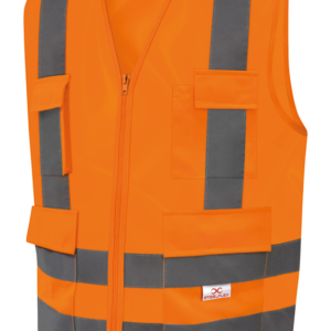 Colete Refletivo 4 Bolsos Laranja Steelflex